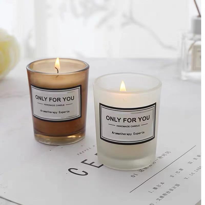 Wholesale Popular Luxury Wooden Lid Metal Lid Frosted Empty Candle Jar