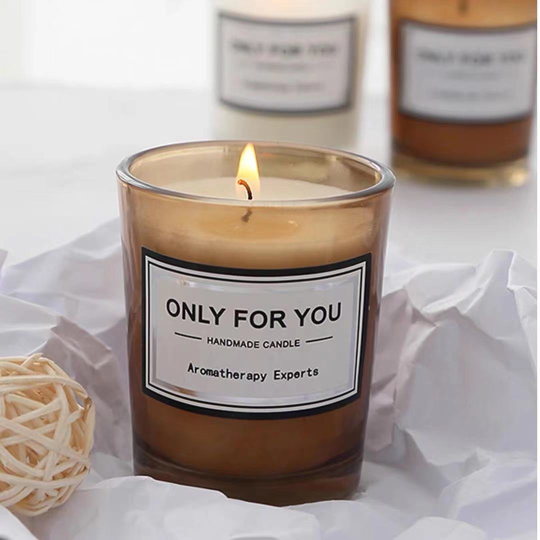 Wholesale Popular Luxury Wooden Lid Metal Lid Frosted Empty Candle Jar
