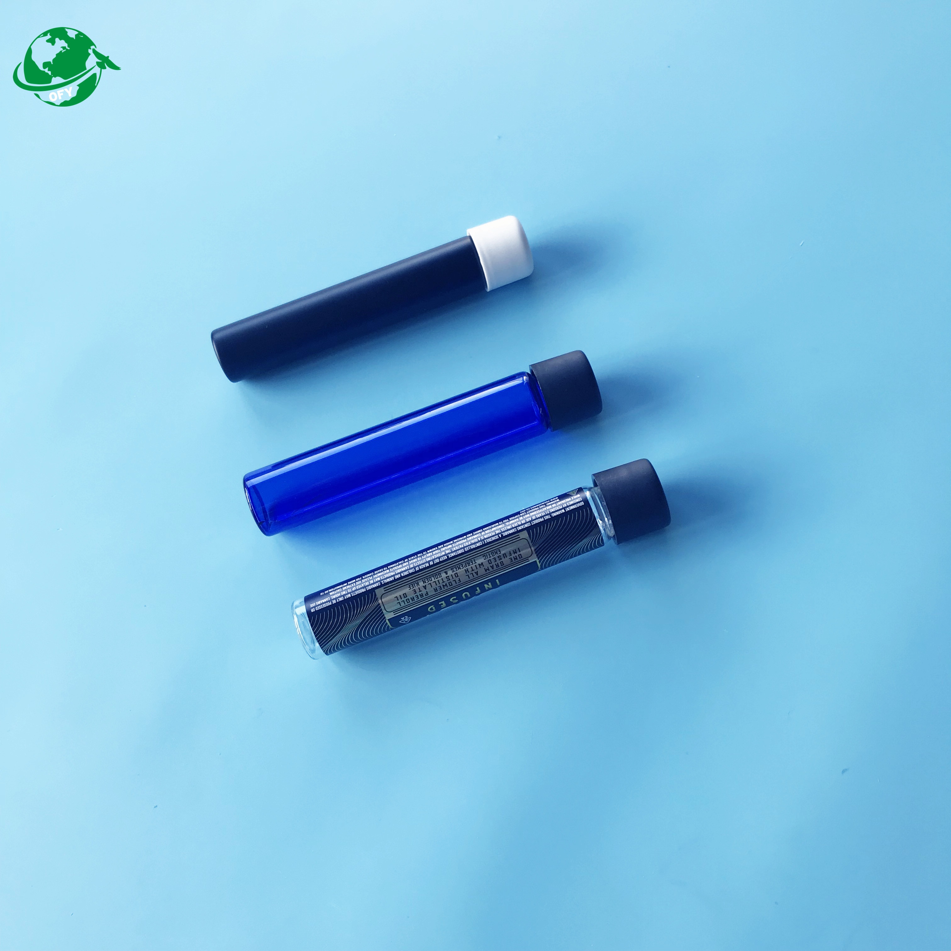 Wholesale Pre roll Tubes Glass tubes With CR Screw Tops For Packaging