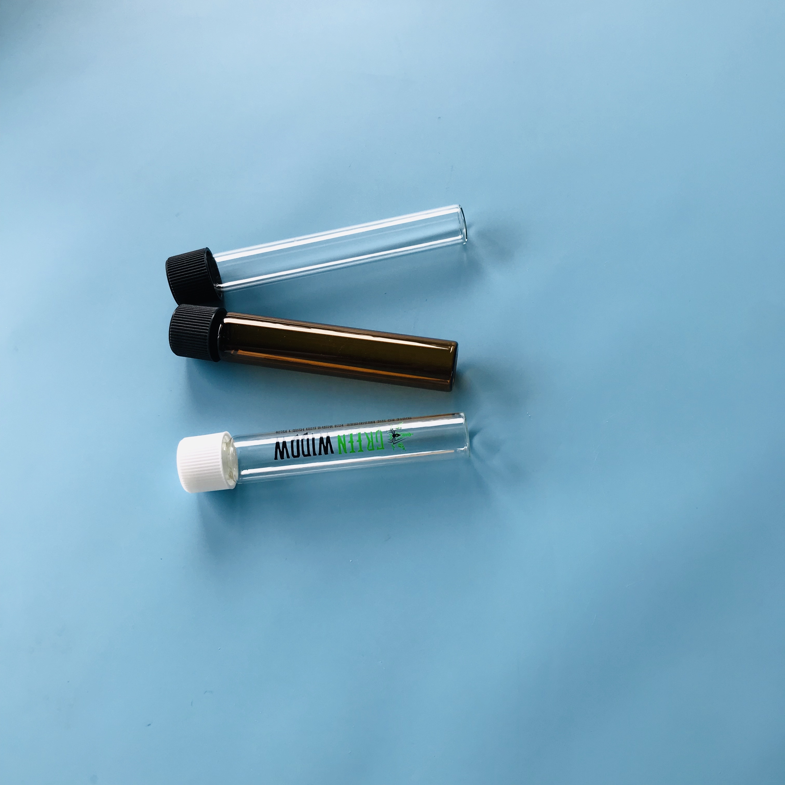 Wholesale Pre roll Tubes Glass tubes With CR Screw Tops For Packaging