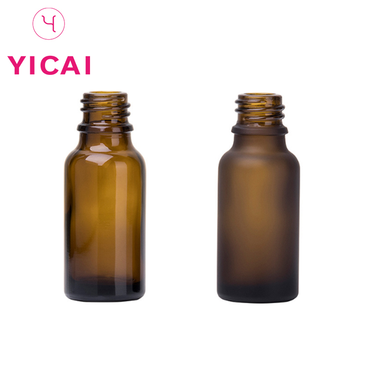 Wholesale Press Screw Cap 10ml Brown Liquid Essence Glass Essential Oil Bottles