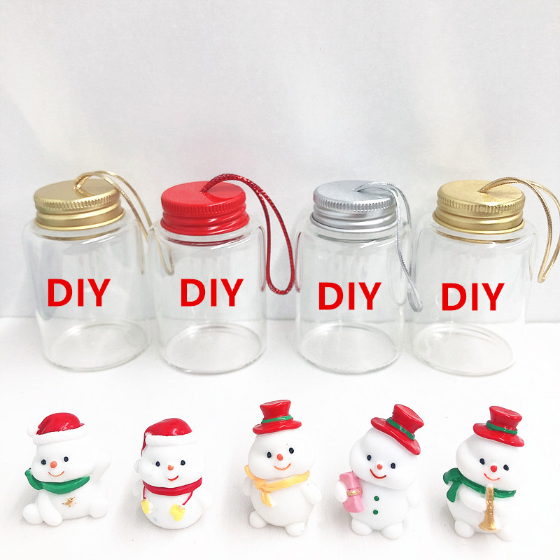 Wholesale Price Diy Christmas Craft Decorations Snow Globe Empty Jars