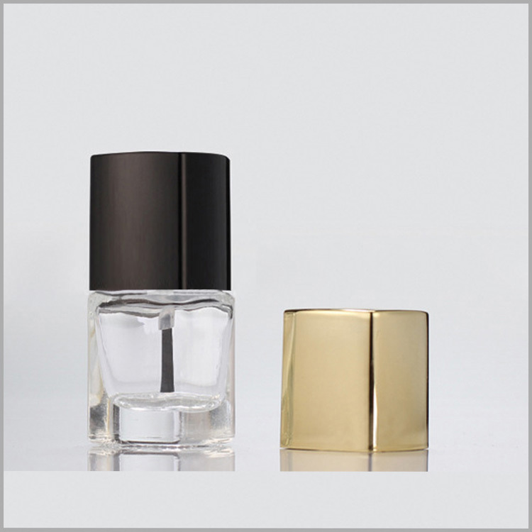 Wholesale Price Transparent 3ml Glass Gel Bottle Nail Polish Container With Brush