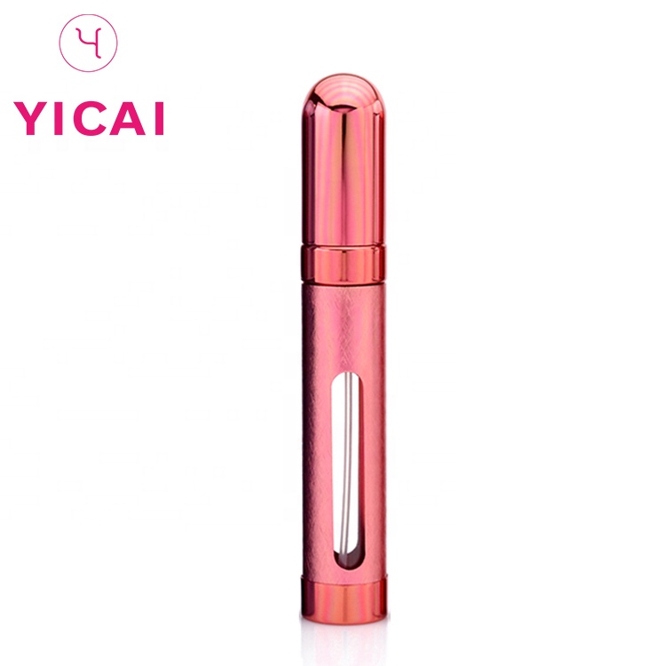 Wholesale Purple Luxury Aluminum Parfum Bottles 10ml Glass Perfume Sample Bottle Spray