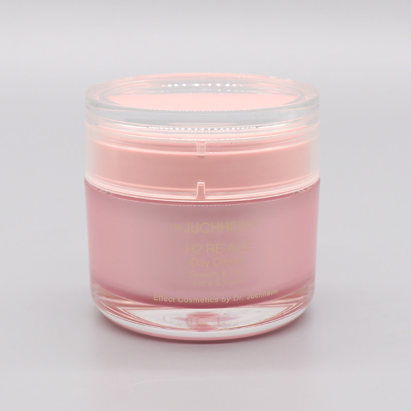 Wholesale Quality Pink Thick Acrylic Luxury Empty Facial Cream Jars for Effect Cosmetic