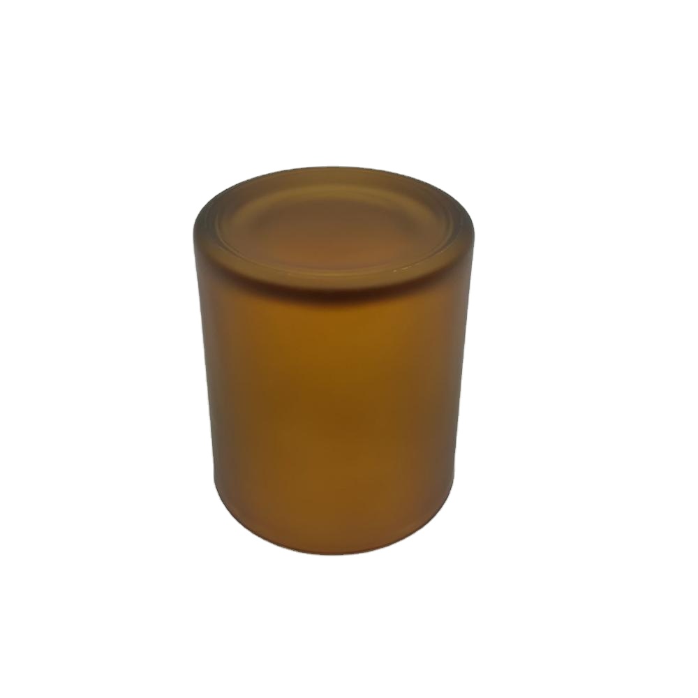 Wholesale Recycled 200ml Amber Glass Candle Jars