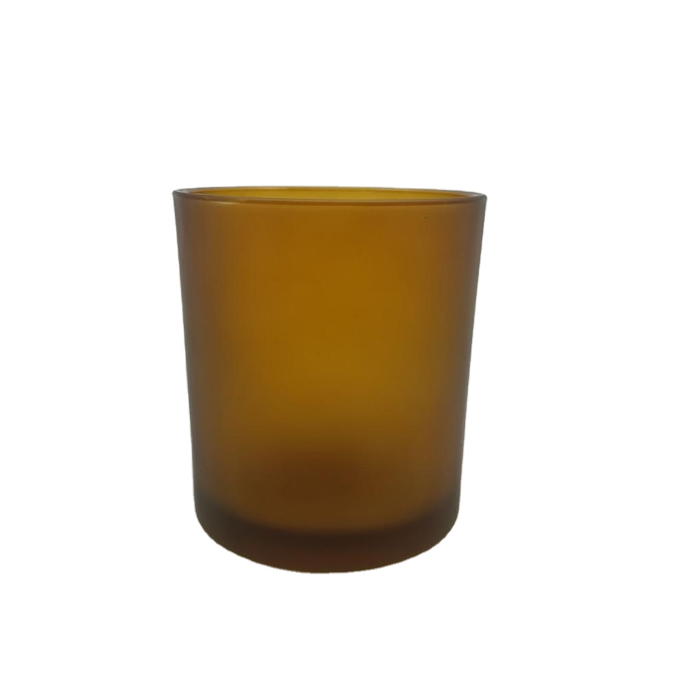 Wholesale Recycled 200ml Amber Glass Candle Jars