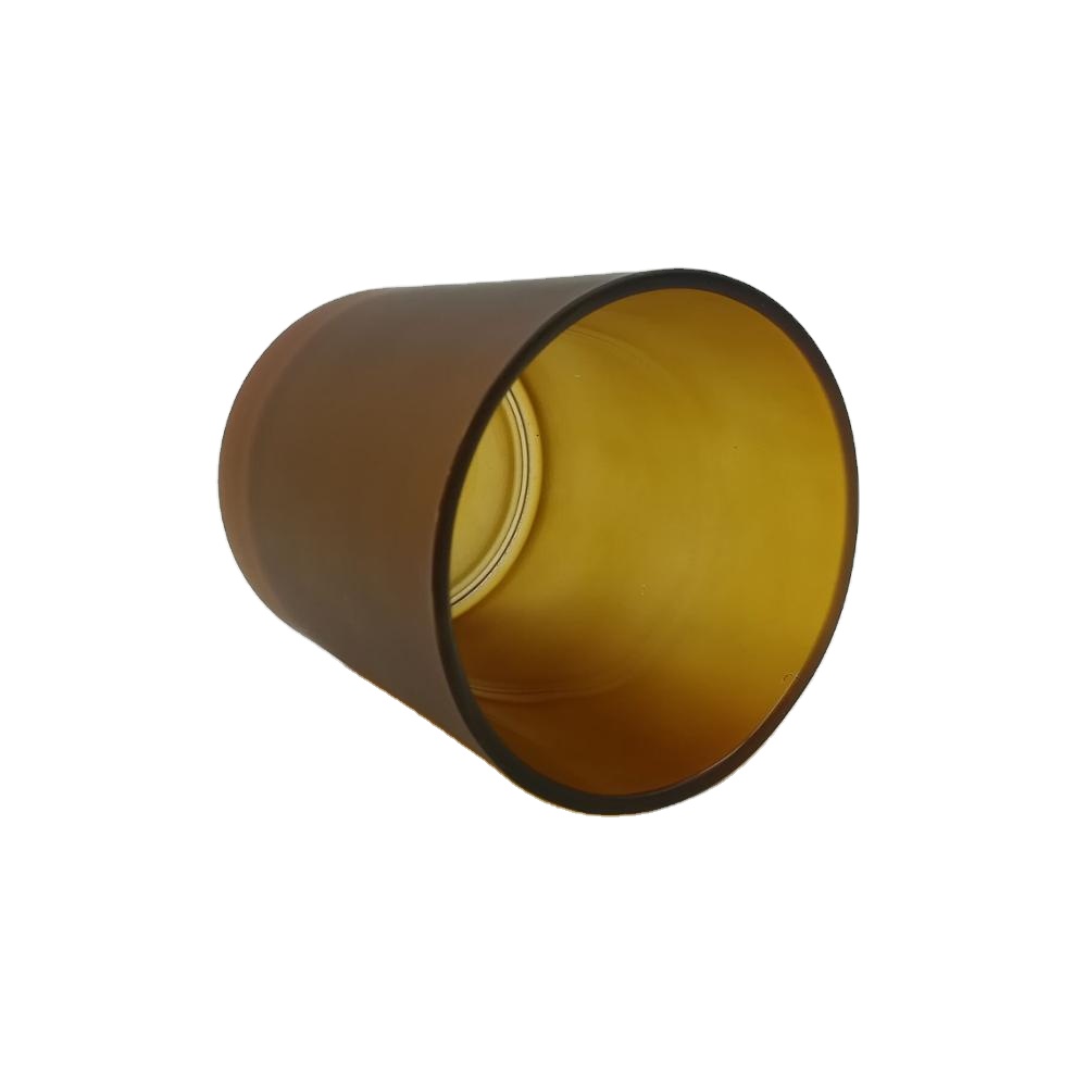 Wholesale Recycled 200ml Amber Glass Candle Jars