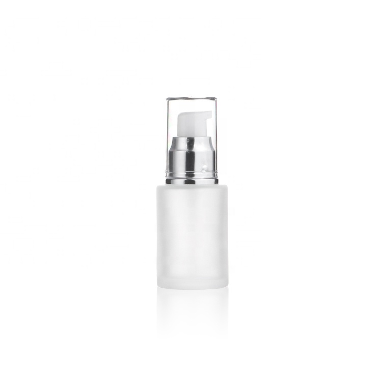 Wholesale Refillable Glass Pump Lotion Serum Bottle 30 ml 50 ml 100 ml