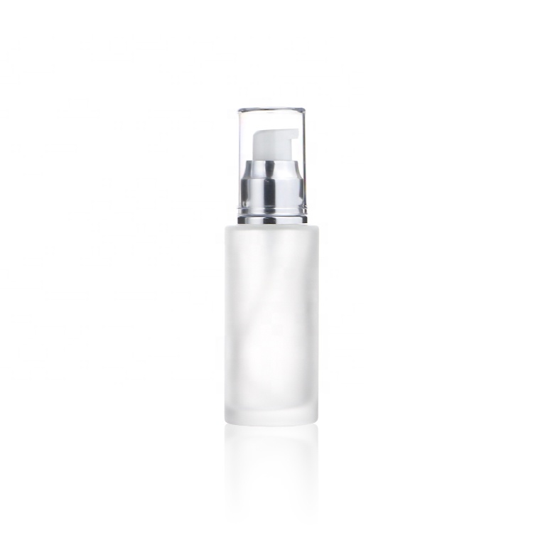 Wholesale Refillable Glass Pump Lotion Serum Bottle 30 ml 50 ml 100 ml