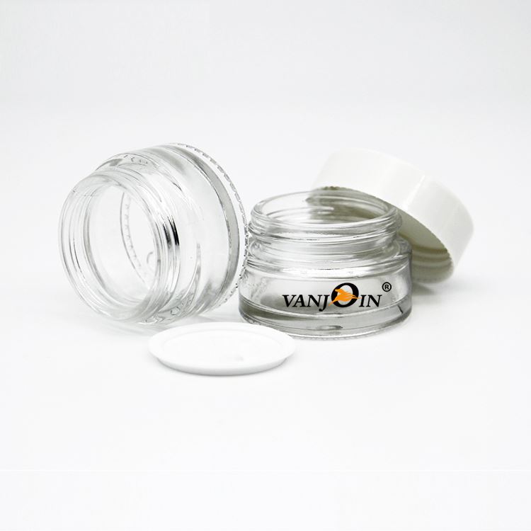 Wholesale Regular Cosmetic Skin Care Cream Packaging Container Glass Jars With Screw Cap
