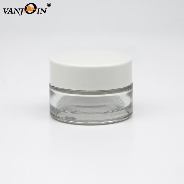 Wholesale Regular Cosmetic Skin Care Cream Packaging Container Glass Jars With Screw Cap