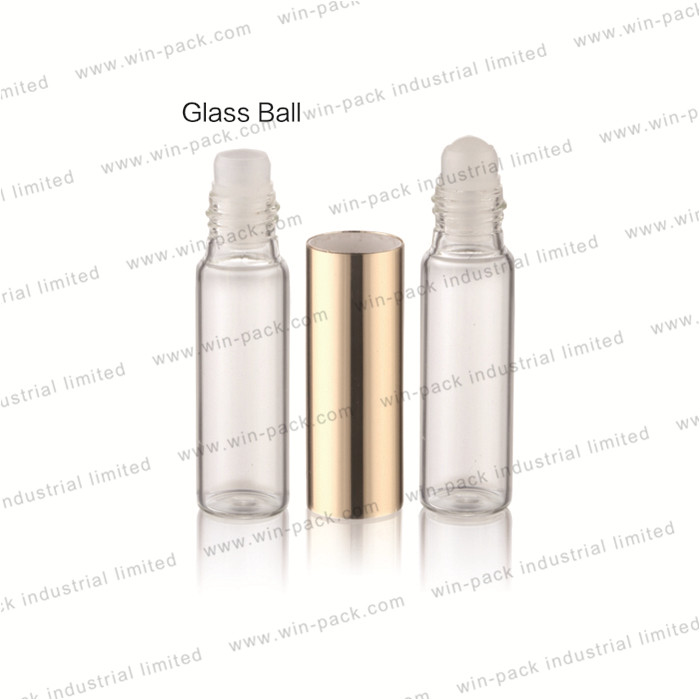 Wholesale Roll on Perfume Oil Bottle Roller Ball 5ml 10ml 3ml Two End Glass with Stainless Steel Essential Oil Screen Printing