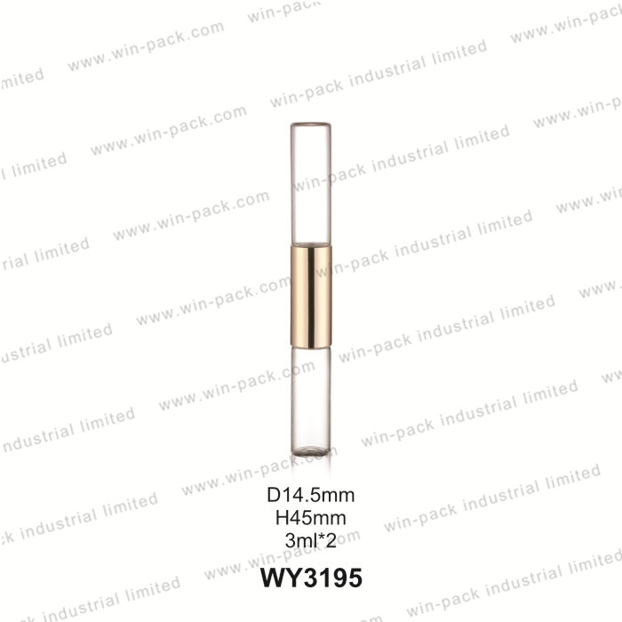 Wholesale Roll on Perfume Oil Bottle Roller Ball 5ml 10ml 3ml Two End Glass with Stainless Steel Essential Oil Screen Printing
