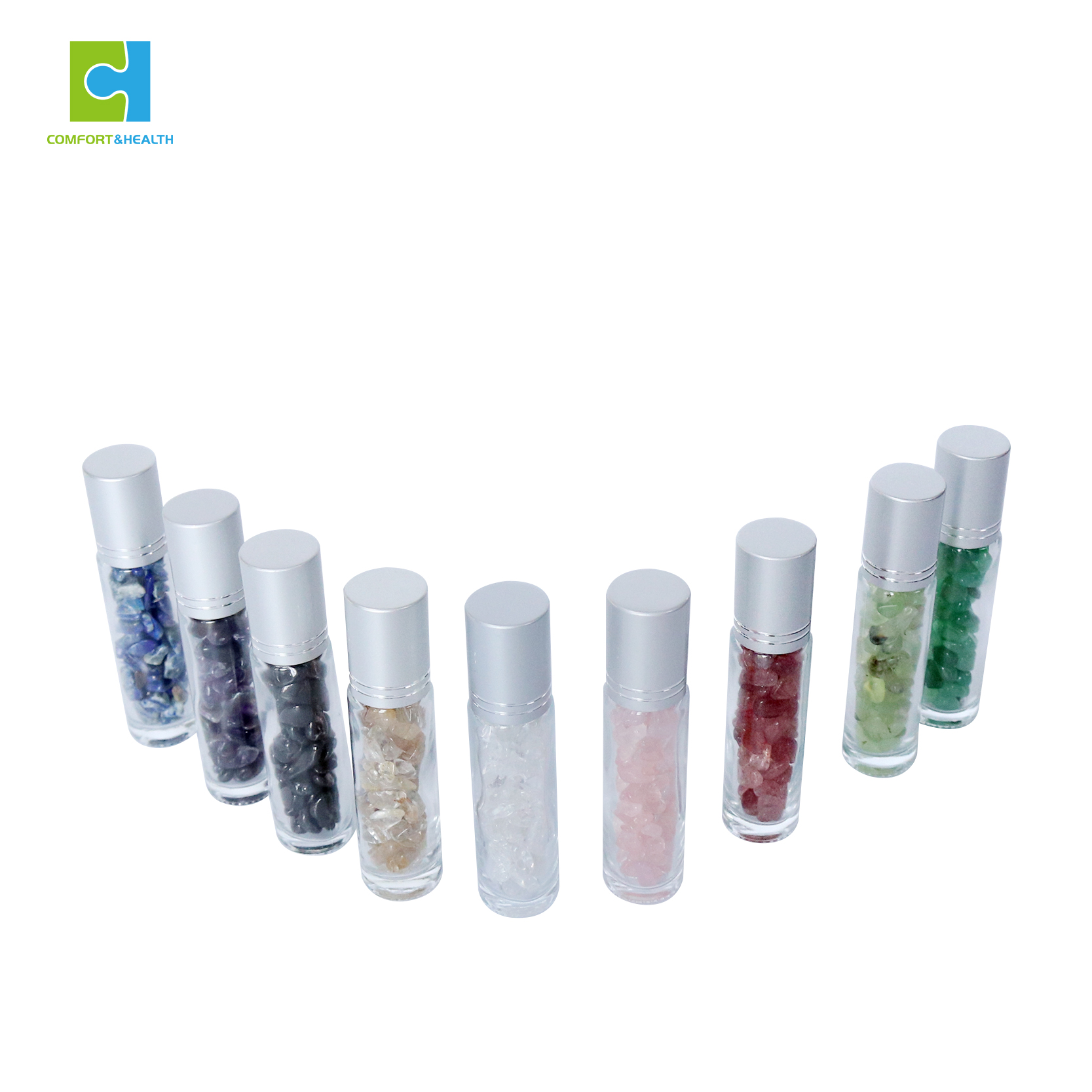 Wholesale Roller Ball Essential Oil 5Ml 10Ml Empty Roll On crystal roller Bottle With Cap
