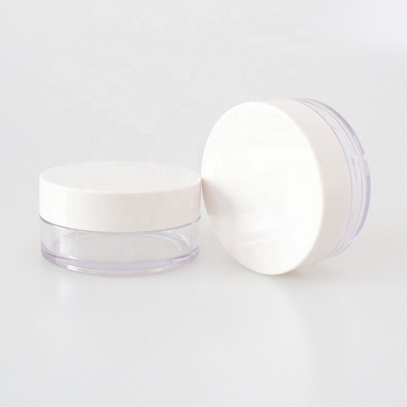 Wholesale Round Empty Clear 100ml Cosmetic Cream Plastic PETG Jar with White Lid