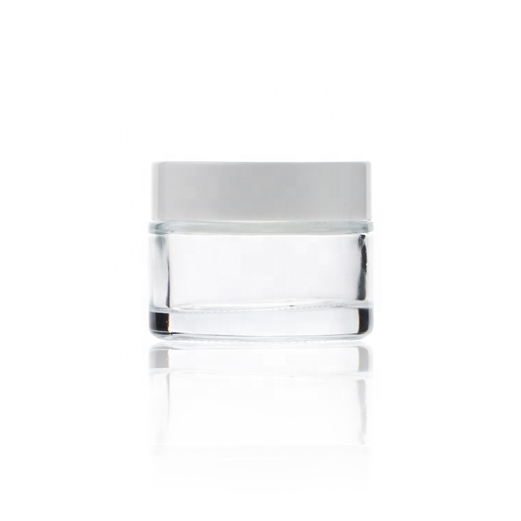 Wholesale Round Empty Face 30g Cream Jar Glass Cream Bottle