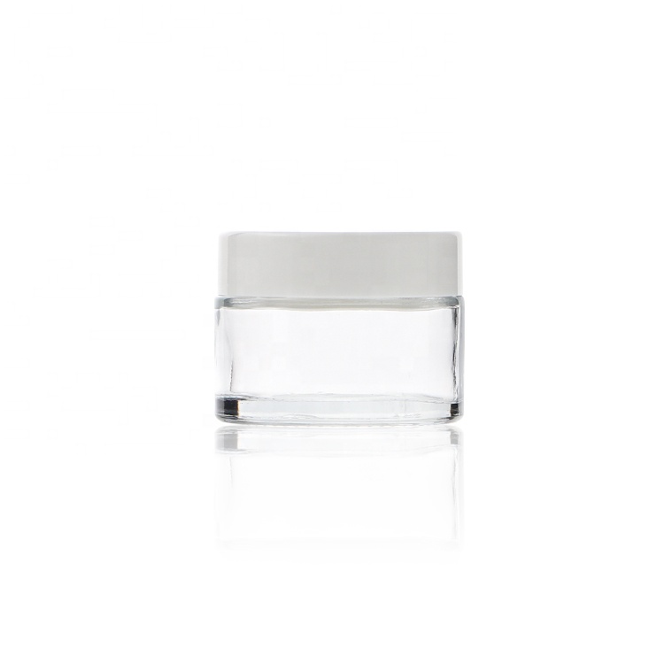 Wholesale Round Empty Face 30g Cream Jar Glass Cream Bottle