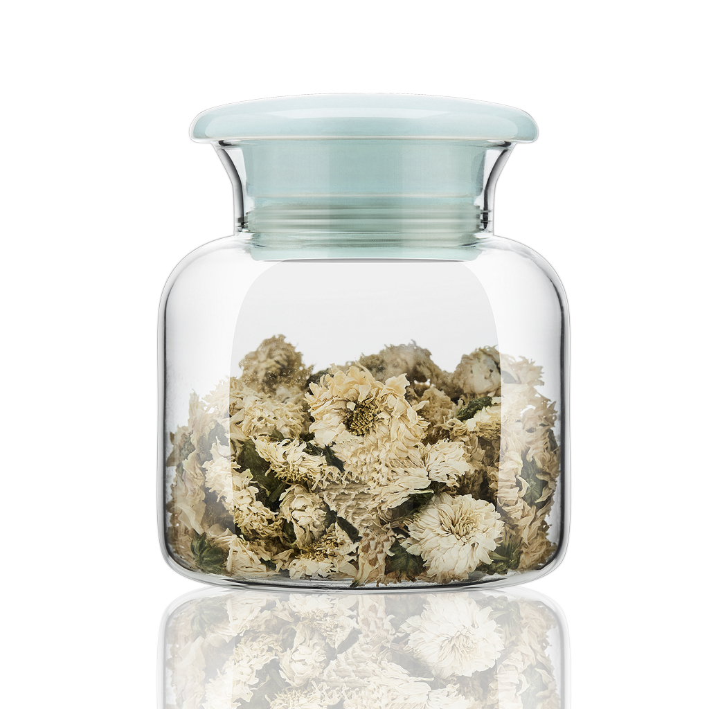 Wholesale Round Glass Storage Jar Airtight With Glass storage honey glass jar set