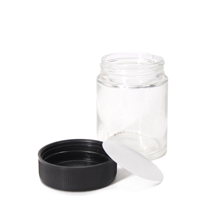Wholesale Round Matte 50Ml Food Container Empty Honey Glass Jars For Honey Food Storage