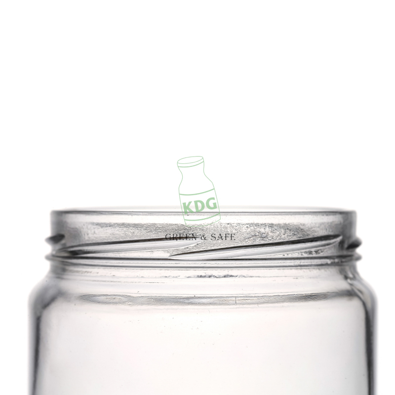 Wholesale Round Pickles Container Customize High Quality Lead Free Glass Jar