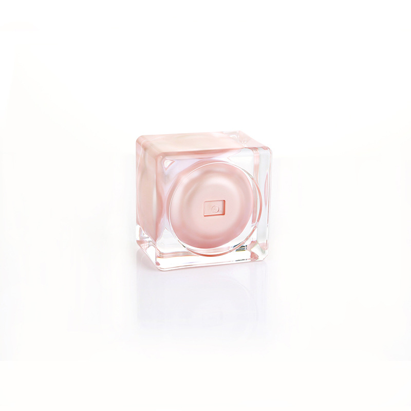 Wholesale Sakura Pink Square 15g Acrylic Empty Clean Cream Jar