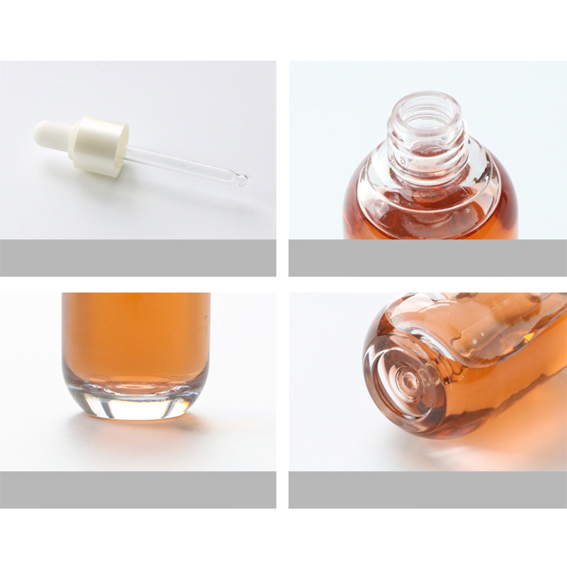 Wholesale Simple Stylish Transparent Glass Dropper Roller Bottles 15ml Essential Oil Bottle