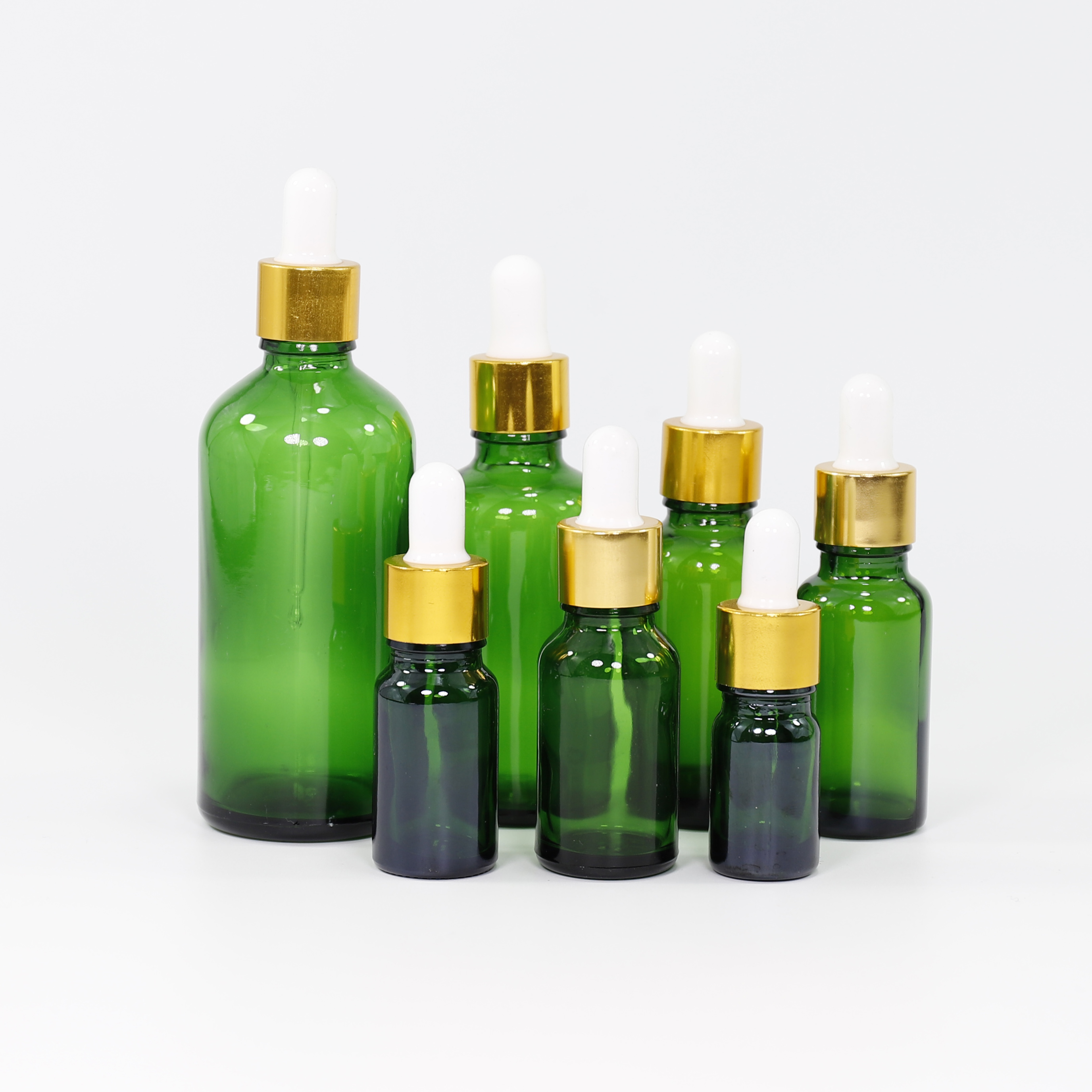 Wholesale Six Color 30ml 50ml Frosted Essential Oil Glass Dropper Bottle