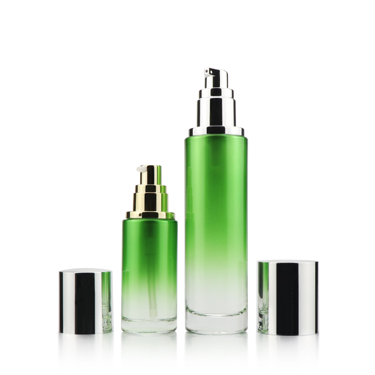 Wholesale Skin care Luxury Cosmetic Glass Bottle 120ml 100ml 40ml 50g 30g Glass Jar with Nice Screw Cap
