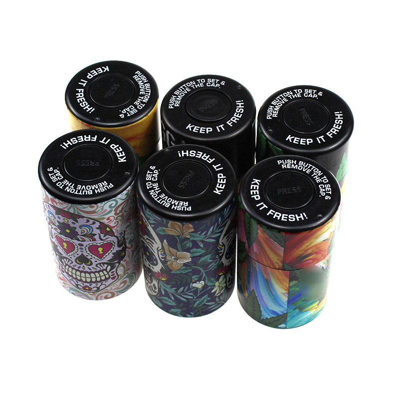 Wholesale Skull Weed Storage Smell Proof Herb Seal Container Plastic Weed Storage Stash Jar