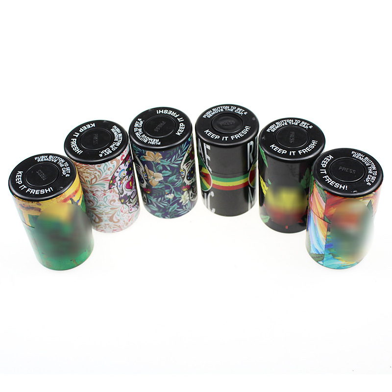 Wholesale Skull Weed Storage Smell Proof Herb Seal Container Plastic Weed Storage Stash Jar