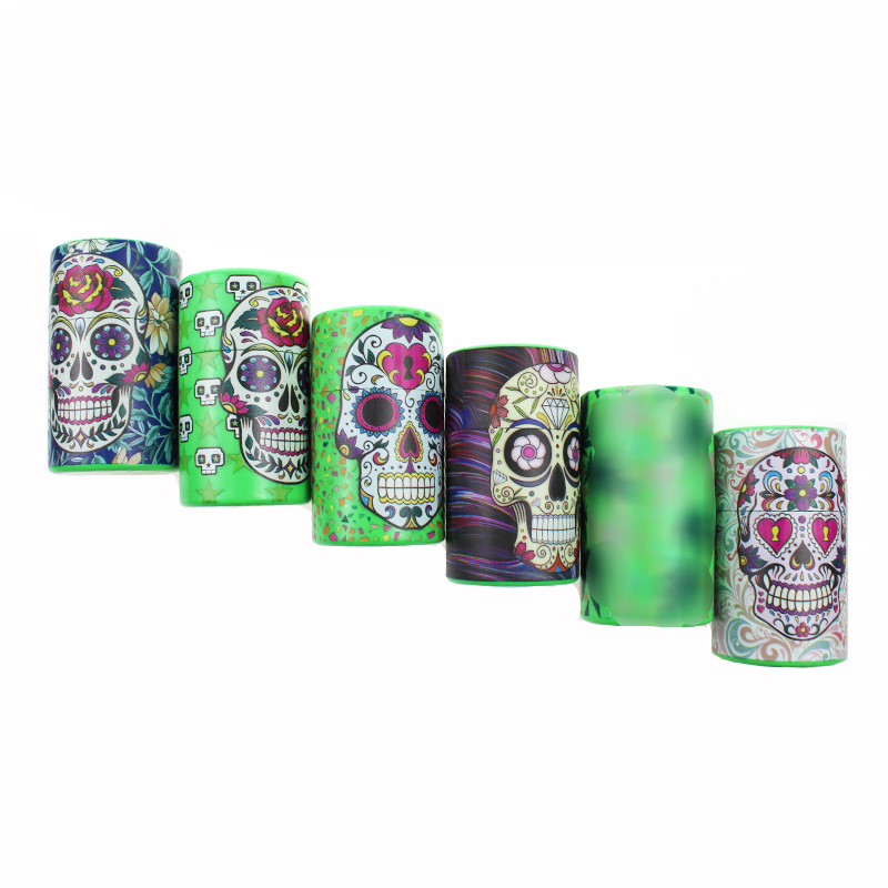 Wholesale Skull Weed Storage Smell Proof Herb Seal Container Plastic Weed Storage Stash Jar