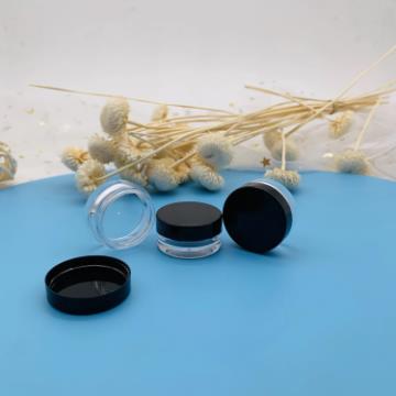 Wholesale Small Clear Plastic Cosmetic Cream Jars with Screw Lids