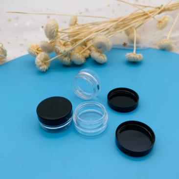 Wholesale Small Clear Plastic Cosmetic Cream Jars with Screw Lids