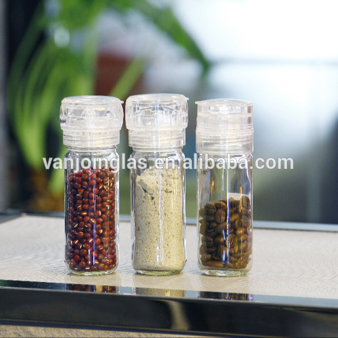 Wholesale Small Cylinder Shape Spice Jar Grinder with 2oz 3oz 4oz