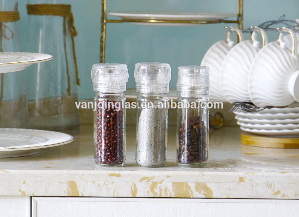Wholesale Small Cylinder Shape Spice Jar Grinder with 2oz 3oz 4oz