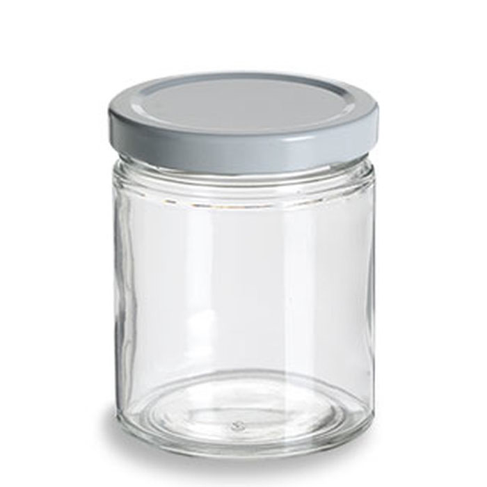 Wholesale Small Transparent Round Glass Food Storage Spice Honey Jar In Bulk With Airtight Lids