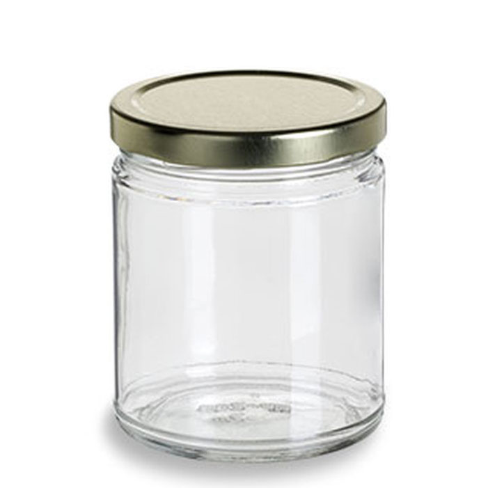 Wholesale Small Transparent Round Glass Food Storage Spice Honey Jar In Bulk With Airtight Lids