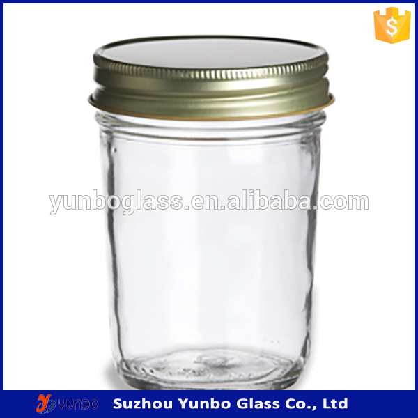 Wholesale Smooth Sided Canning Jars 8oz Mason Jars, Cheap Mini Jam Jars, Gift Glass Jars for Sale High Quality