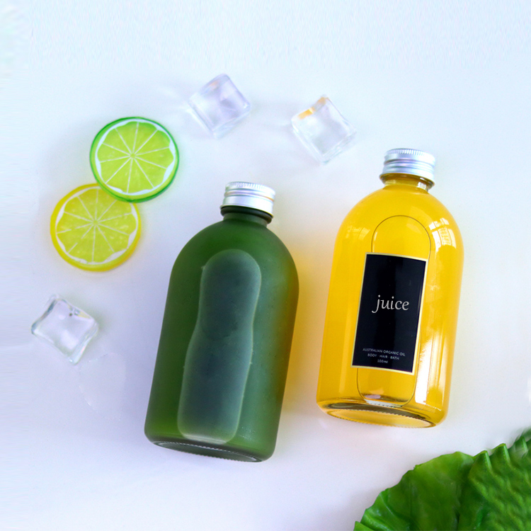 Wholesale Spirit Bottles Frosted Glass Sode Bottle Juice Water Bottle Custom