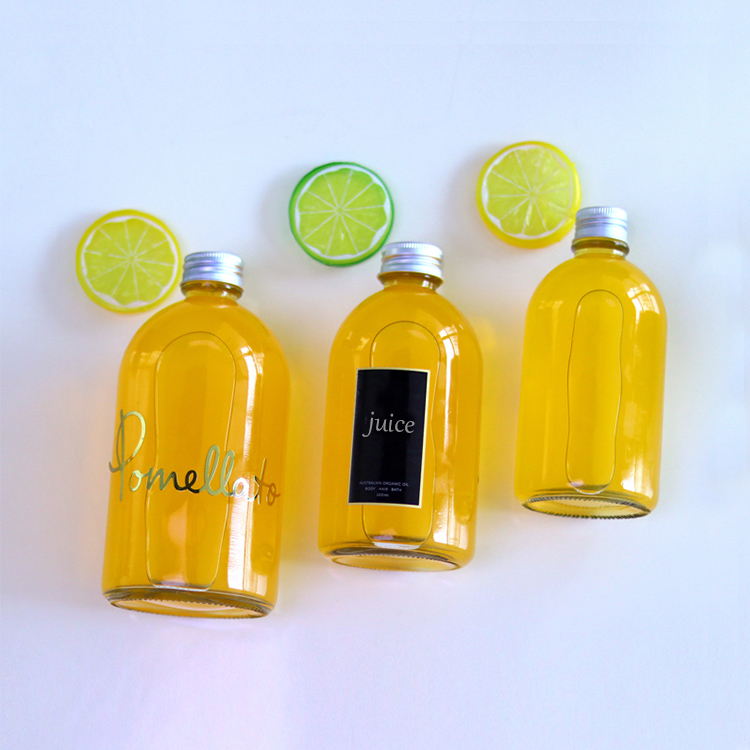 Wholesale Spirit Bottles Frosted Glass Sode Bottle Juice Water Bottle Custom