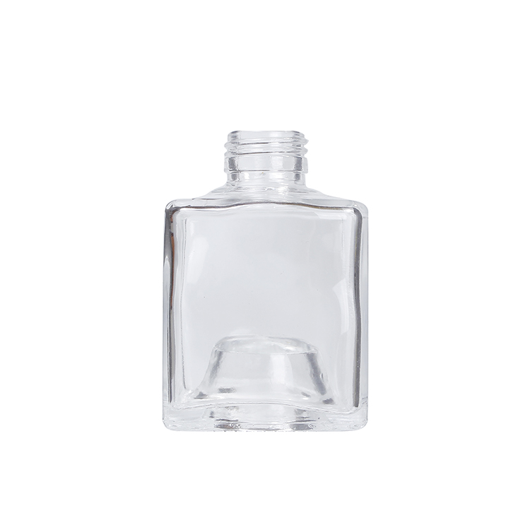 Wholesale Square 150ml Stackable Glass Wine Bottle Liquor Bottle With Airtight Seal For Spirits