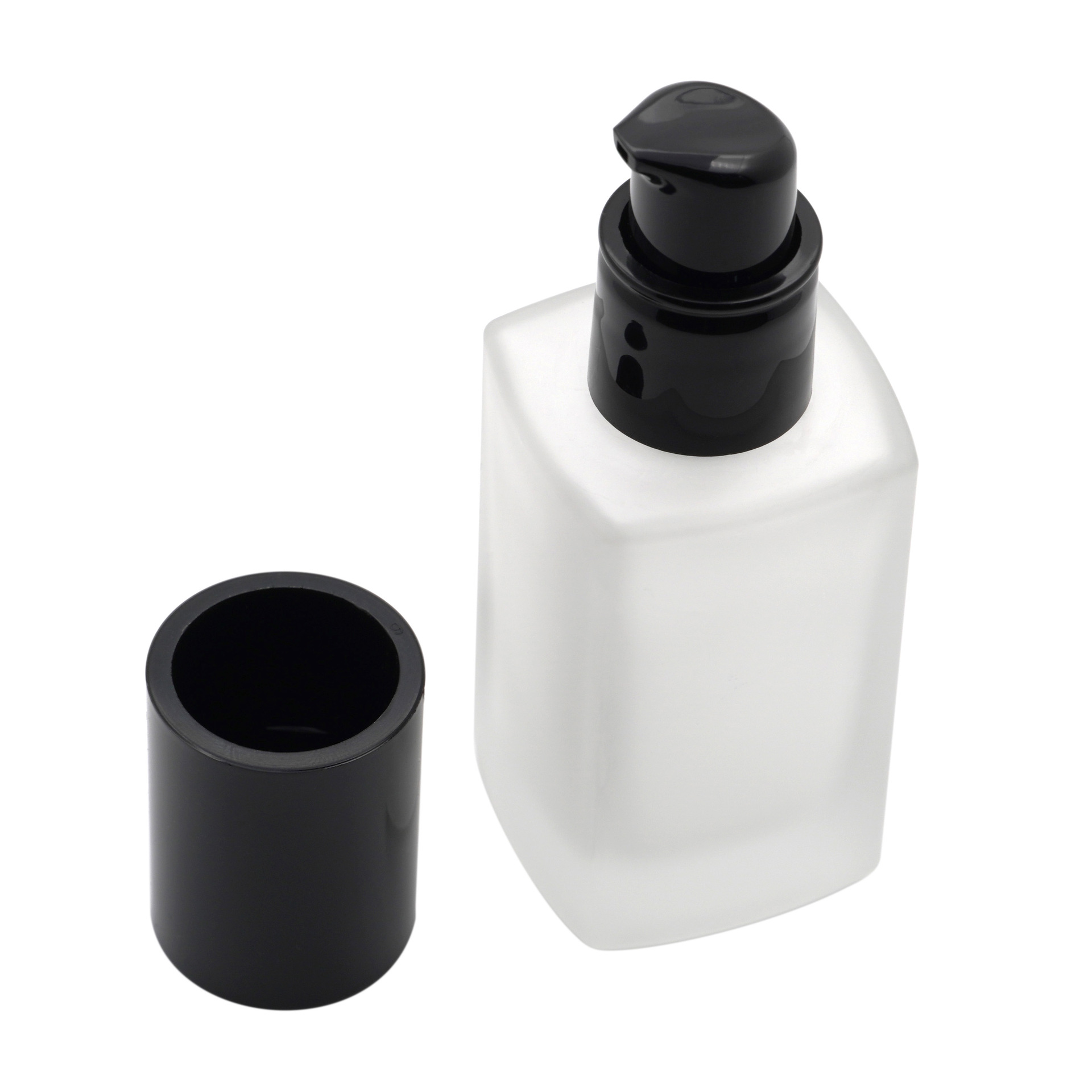 Wholesale Square 30ML Empty Liquid Make Up Foundation Glass Bottle With Cheap Price