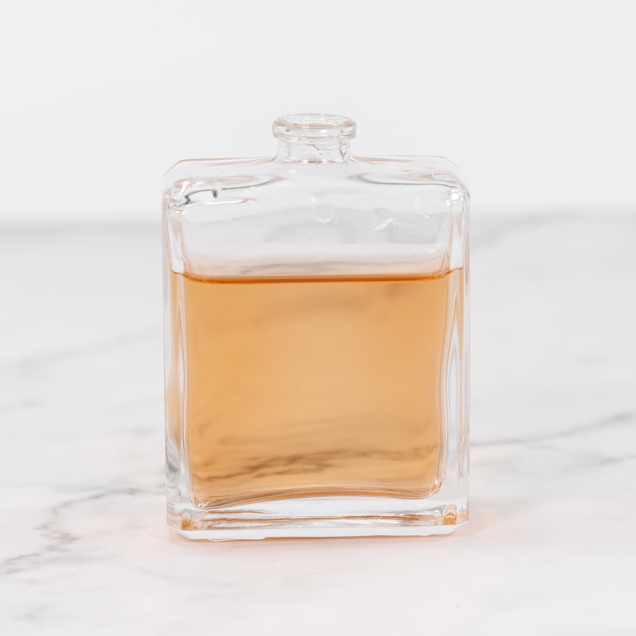 Wholesale Square Clear Empty Luxury Parfum Spray 50ml 100ml Glass Atomizer Bottle