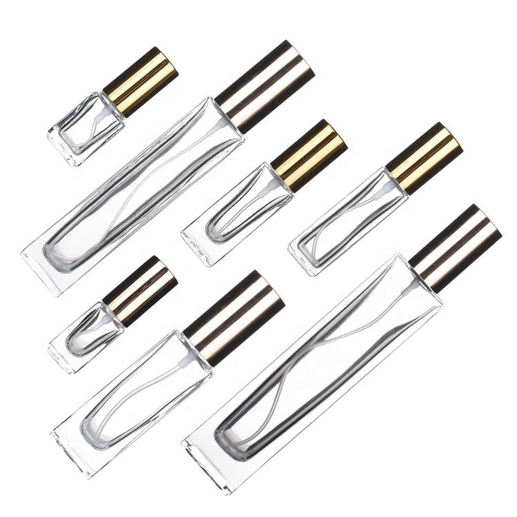 Wholesale Square Perfume Use and Pump Spray Sealing Type glass bottle