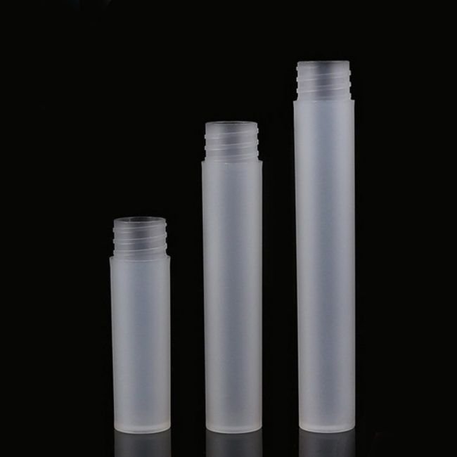 Wholesale Stock 5ml 8ml 10ml transparent plastic travel Portable Pen Shape Perfume Bottles with Fine Mist Spray Cap Atomizer