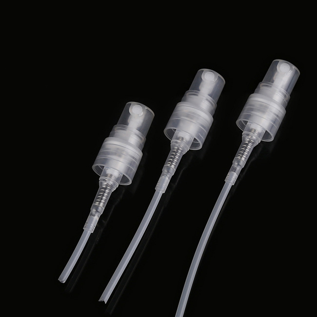 Wholesale Stock 5ml 8ml 10ml transparent plastic travel Portable Pen Shape Perfume Bottles with Fine Mist Spray Cap Atomizer