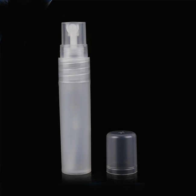 Wholesale Stock 5ml 8ml 10ml transparent plastic travel Portable Pen Shape Perfume Bottles with Fine Mist Spray Cap Atomizer