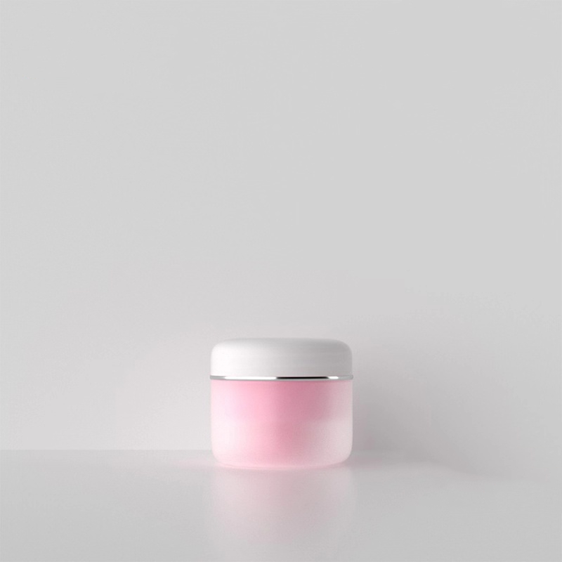 Wholesale Stock available 30g 50g 100g 150g 1oz cosmetic container high end luxury pink round pet plastic cosmetic jar