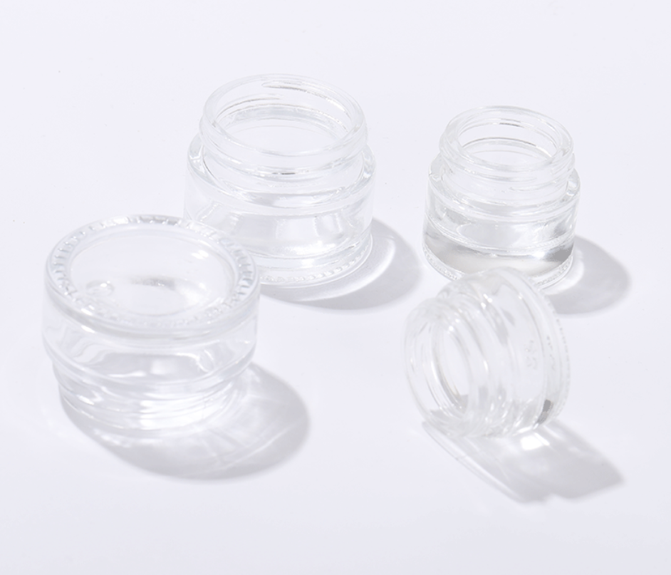 Wholesale Sugar Lip Gloss Scrub Container 5-100g Clear Frosted Luxury Cream Glass Jars And Containers Bamboo Lids For Cosmetics